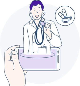 Illustration: doctor on phone